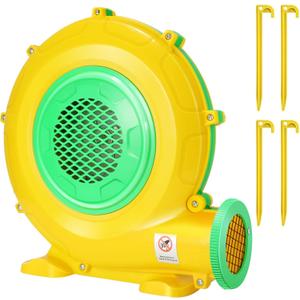 Bounce House Blower, 1100W/1.47HP Commercial Air Blower with Double-Sided Fan Blade Design, Strong Wind and Great Heat Dissipation Properties for Bouncy Castle, Jump Slides, Arch, Inflatables