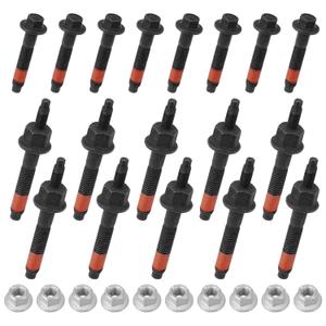 5.7 Exhaust Manifold Bolts & Nuts Compatible with Chrysler 300, Jeep, Dodge Charger Challenger, Ram 1500 2500 2009-2020 V8 Engines Replace# 03309 (Left & Right)