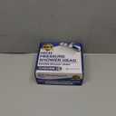 High Pressure Shower Head - Anti-Clogging Silicone Nozzles - 2.5 GPM Removable Restrictor - Easy to Clean Adjustable Replacement - easy to install with Plumbers Tape - 6 inch - Classic Chrome Finish