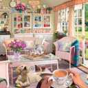 Ravensburger Haven No.12: The Tea Shed 1000 Piece Jigsaw Puzzle for Adults - 12000164 - Handcrafted Tooling, Made in Germany, Every Piece Fits Together Perfectly