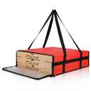 Bodaon Insulated Pizza Delivery Bag, 20" x 20" x 6" Pizza Warmer Bags for Carry Hot, Food Warmers for Parties, Pizza Thermal Insulation, Pizza Carrier for Catering, Red, 1-Pack