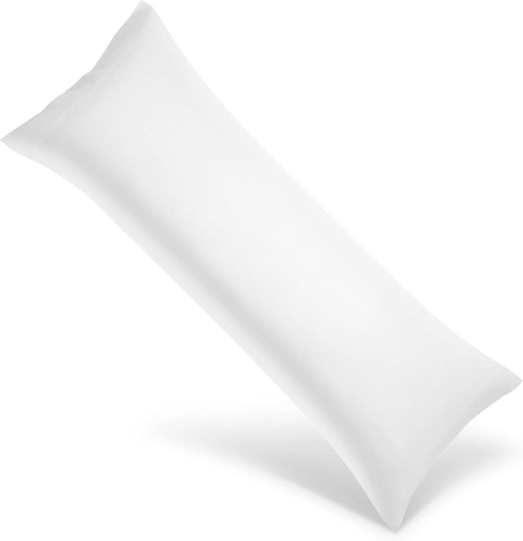 White Body Cooling Pillowcases,1 Pack,20x54 inches