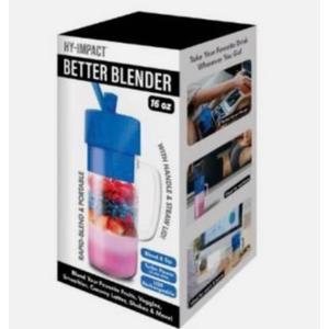Hy-Impact Better Blender 16 Oz Cordless USB Rechargeable Turbo Power