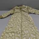 Baby Sleep Sack, TOG 2.5 Winter Wearable Blanket, Removable Long Sleeves Baby Sleeping Bag for Infants and Toddlers, Super Soft Warm Comfortable Sleeping Sack, White Leaf, 6-18M