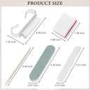 SUTOKAKA 10 Sets Disposable Manicure Prep Kit for Travel Home, Portable Basics 5 in 1 Nail Salon Pedicure Kit, Professional Nail Tools Supplies, Nail File, Mini Buffer, Wood Stick & Handle Grip Brush