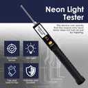 Neon Tester, Portable Handheld Tube Tester（Always on）, Colour Discriminator Light Tube Detector for Neon Tube Light Lamp Light Tube(No Battery Included)