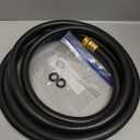 Hybrid Garden Hose 10FT - 5/8" Heavy Duty Flexible Rubber Hose with GHT Brass Fittings - UV-Resistant Leak-proof Ideal for Lawn & Outdoor Use