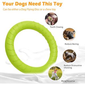 PetSpy Dog Training Ring for Outdoor Fitness Floatable Pulling Toy and Flying Disc Interactive Play Tool for Small Medium Large Dogs