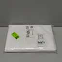 NICETOWN Sheer Canopy Bed Curtains Panels 216 - Home Decoration Sheer Voile Scarf Valance for Wedding (1 Panel, W60 x L216, White)