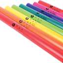 Constructive Playthings Boomwhackers Music Tubes, C to C Scale Musical Sound Tube, Classroom Instruments for Kids, Diatonic, Set of 8