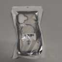 2 x Hualele Magnetic for iPhone 13 & iPhone 14 Case, Compatible with MagSafe, Military Grade Dropproof Translucent Matte Back Cute Curly Wave Edge Slim Phone Case,Grey