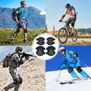 Qavctw Tactical Knee and Elbow Pads Set Protective Gear Knee Pads for Outdoor Sports Combat Paintball CS Cycling Skateboarding Skate Safety Guards Pads
