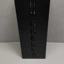 Hiceeden Square Metal Umbrella Holder, Free Standing Umbrella Rack Stand for Indoor Entryway, Umbrella Canes Walking Sticks Storage Bin for Office, Home, Hotel, Shop, 6.3" x 6.3" x 16.5", Black