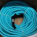 Garden-Hose 200ft x 5/8 in Heavy Duty, Lightweight and Flexible Water Hose, Burst 600 psi, Kink-less Hybrid Rubber Hose for Backyard, 3/4'' Solid Metal Fittings for All Your Watering Need