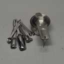 EWFEN Measuring Cups and Spoons Set, 7 Stainless Steel Nesting Measuring Cups & 7 Spoons, 5 Mini Measuring Spoons &1 Leveler, Kitchen Gadgets for Cooking & Baking, Square