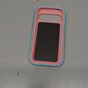 for Google Pixel 9 Case with 2Pcs Tempered Glass Screen Protector and 1Pcs Camera Lens Protector, Military Grade 3 in 1 Heavy Duty Shockproof/Drop Proof/Dust Proof Case (Aqua Blue/Pink)