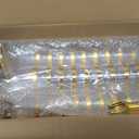 DI QIU REN 120 Pcs 5oz Dessert Cups with Gold Rim and Golden Spoon, Plastic Dessert Parfait Cup Clear Appetizer Pudding Cup, Round Serving Goblet Cups Shot Glasse (Round Goblet with Gold Rim-60Pack)