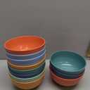 HEYCOME 12 Pcs Unbreakable Cereal Bowls Set, 26 Oz Wheat Straw Bowls Set, Microwave & Dishwasher Safe Rice Bowls for Kitchen, Reusable Plastic Bowls for Soup, Salad and Snack, BPA Free, Multicolor