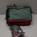 SUNNY BIRD Dual Compartment Lunch Bag Insulated Lunch Box for Women and Men (Green with boho strap)
