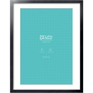 LaVie Home 30"x40" Poster Frame Black, Display Pictures 24"x36" with Mat or 30"x40" Without Mat, Stable and Sturdy Picture Frame with Polished Plexiglass, Horizontal and Vertical Format of The Wall1 Pack