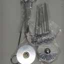 Urban Deco 16 Pieces Table Card Holder 8 inches Silver Place Steel Card holders for Photos, Food Signs, Memo Notes, Weddings, Restaurants, Birthdays.