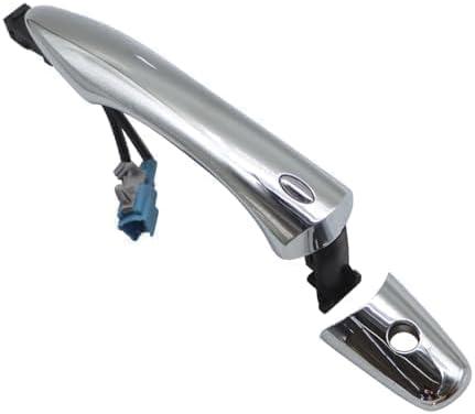 806401BA0A Chrome Exterior Door Handle Front Driver Left Side Compatible with 2008-2020 EX35 EX37 FX35 FX37 FX50 JX35 M35h M37 M56 QX50 QX56 QX60 QX70 QX80 with Keyhole 806401LA0A