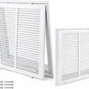 Marsui 14"W x 14"H [Duct Opening Size] 2 Pcs Steel Return Air Filter Grille