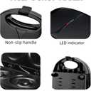 Mini Donut Maker Machine for Kid-Electric Non-Stick Surface Makes 2 Mini Doughnuts-Friendly Breakfast, Snacks, Desserts-Black (2 Holes X4")