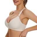 sheroine Women's Racerback Wirefree Workout Sports Yoga Bra Nude, 34B