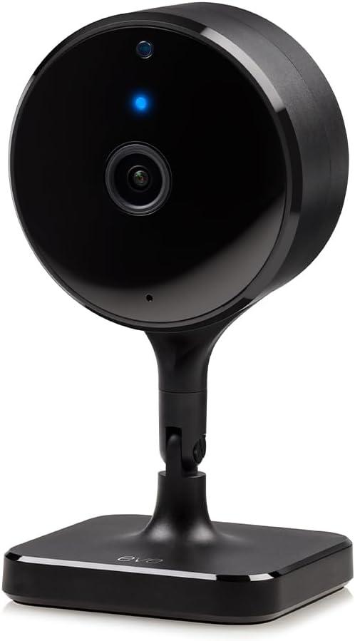 Eve Cam (Apple Home)  Smart Indoor Camera, 1080p Resolution, Wi-Fi, 100% Privacy, HomeKit Secure Video, iPhone Notifications, Microphone & Speaker, Night Vision, Flexible Installation