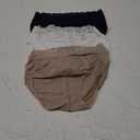 Vanity Fair Womens Flattering Lace Panties: Lightweight & Silky with Superior Stretch (7, 3 Pack - White/Beige/Navy)