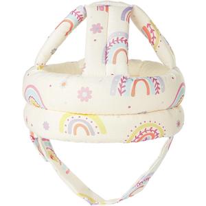Baby Head Protector Adjustable Toddler Safety Helmet, Anti-Collision Kids Head Cushion Bumper with Hook and Loop Closure for Crawling Walking Running