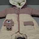 JiAmy Infant Snowsuit Toddler Baby Winter Clothes with Zippers Detachable Hat Warm Baby Girl Boy Coat, Size 73