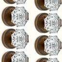 Asidrama 8 Pack Antique Brass Privacy Crystal Door Knobs
Privacy Lock for Bedroom & Bath,Glass Design,Heavy Duty,Fits Left & Right,Easy Install