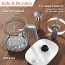 Hot Electric Kettle with Tea Infuser and Temperature Control, 1.5L Stainless Steel Tea Maker & 1200W Rapid Boiling, Programmable Control for Coffee and More, White