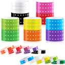 Henoyso 300 Pcs Plastic Wristbands for Events Vinyl Plastic Bracelet Wristbands Arm Band Identification for Party(Multicolor)