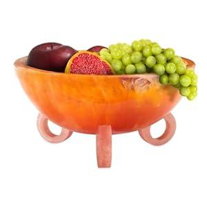 Folkulture Fruit Bowl for Kitchen Counter, 9" Resin Decorative Bowl for Fall Table Decor, Fall Centerpieces for Table, Fruit Basket for Fall Decor or Coffee Table Décor, Kitchen Counter Décor