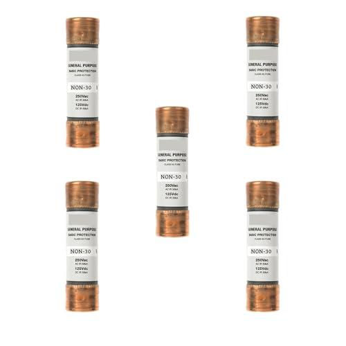 5-Pack NON-30A Non 30 Amp ONE-TIME Fuse,NON-30 Current Limiting Class K5 Cartridge Fuse