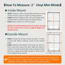 BLINDLY Home Cordless Light Filtering 1" Vinyl Mini Blinds for Windows,Horizontal Window Blinds for Home,Cordless Shades for Indoor&Outdoor Windows,34" W x 36" L,White