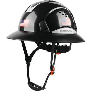 Full Brim Hard Hat Vented Construction Safety Helmet OSHA Approved Cascos De Construccion Work Hardhats with Cooling Towel for Men&Women 6 Point Adjustable Ratchet Suspension One Size
