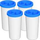 5-Stage Advanced Water Filter Replacement Compatible with New Culligan Zero ZEROF01 Water Filter Pitcher and Dispensers, Pack of 4