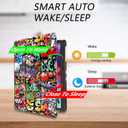 Tri-Fold Case Compatible with Samsung Galaxy Tab S 10.5 inch Tablet - SM T800&T801&T805&T807 (2014 Released), Includes a Screen Protector - Premium PU Leather Tri-Fold Cover with Auto Sleep/Wake