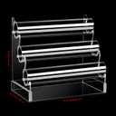 Clear Acrylic Bracelet Holder with 3 Tier Racks, Jewelry Organizer Stand and Display Jewelry Organizer for Wrist Watch