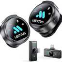 Mini Microphone for iPhone 17/16/157/Android/Tablet,Lavalier Wireless Microphones with Dual Receivers, DSP Noise Cancellation,Magnetic Clip,18H, Ideal for Video Recording,Podcast,Interviews, Gifts