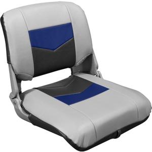 Wise 3309-1880 Pro Angler Tour Series Fold Down Boat Seat - Marble/Blueberry/Charcoal