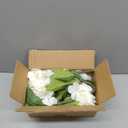 5Pcs Realistic White Hydrangea Artificial Flowers with Stems 21 Inch Lifelike Faux Hydrangeas Flower Large Hydrangea for Weddings Bouquets Table Centerpieces Home Decor Party