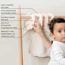 3 Sprouts Baby Closet Dividers Set of 8 - Toddler Clothes Organizer Hanger, Double-Sided Size Labels - Nursery Organization for Newborn Clothing, Infant, Boy & Girl - Neutral