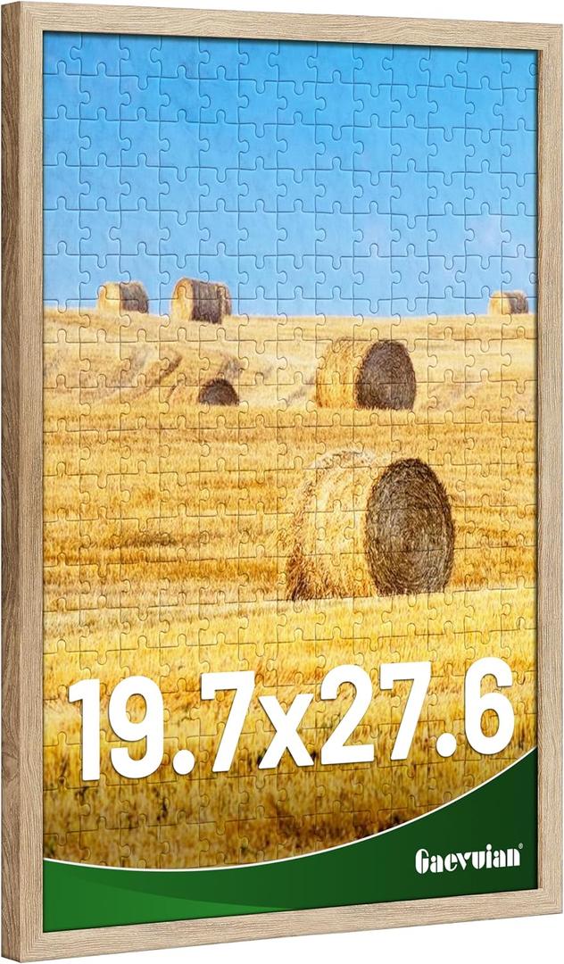 19.7x27.6 Puzzle Picture Frame, Distressed Farmhouse Frame