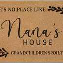 Nana's House Gifts Door Mat, Mother's Day Birthday Gifts for Nana from Grandkids, Housewarming Gifts for Grandma Women, Grandmother Gifts Front Door Mat Rug Outdoor Entrance, 30x17 Inch