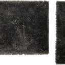 Baldwin 2-Piece Chenille Bath Mat Set, Charcoal, 20x32, 17x24 Inches